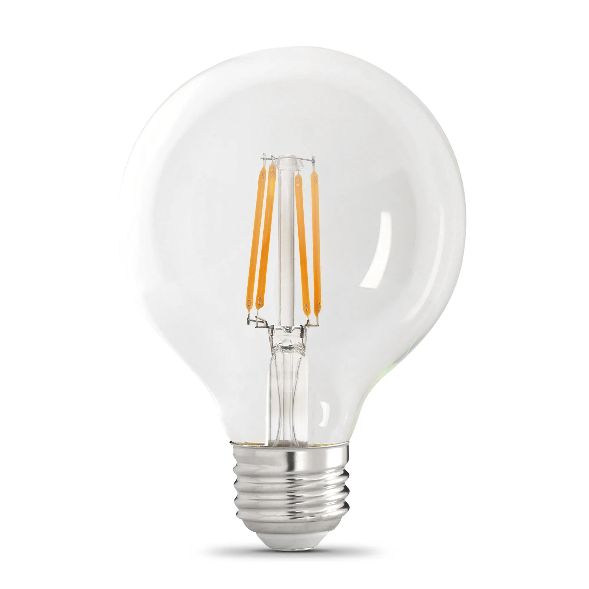 12W (100W Replacement) Daylight (5000K) E26 Base G25 Clear Filament LED Bulb (3-Pack)