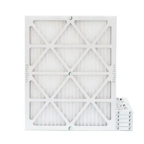 19-7/8 x 21-1/2 x 1 MERV 10 Pleated Air Filters by Glasfloss. 6 Pack. Replacement filters for Carrier, Payne, & Bryant.