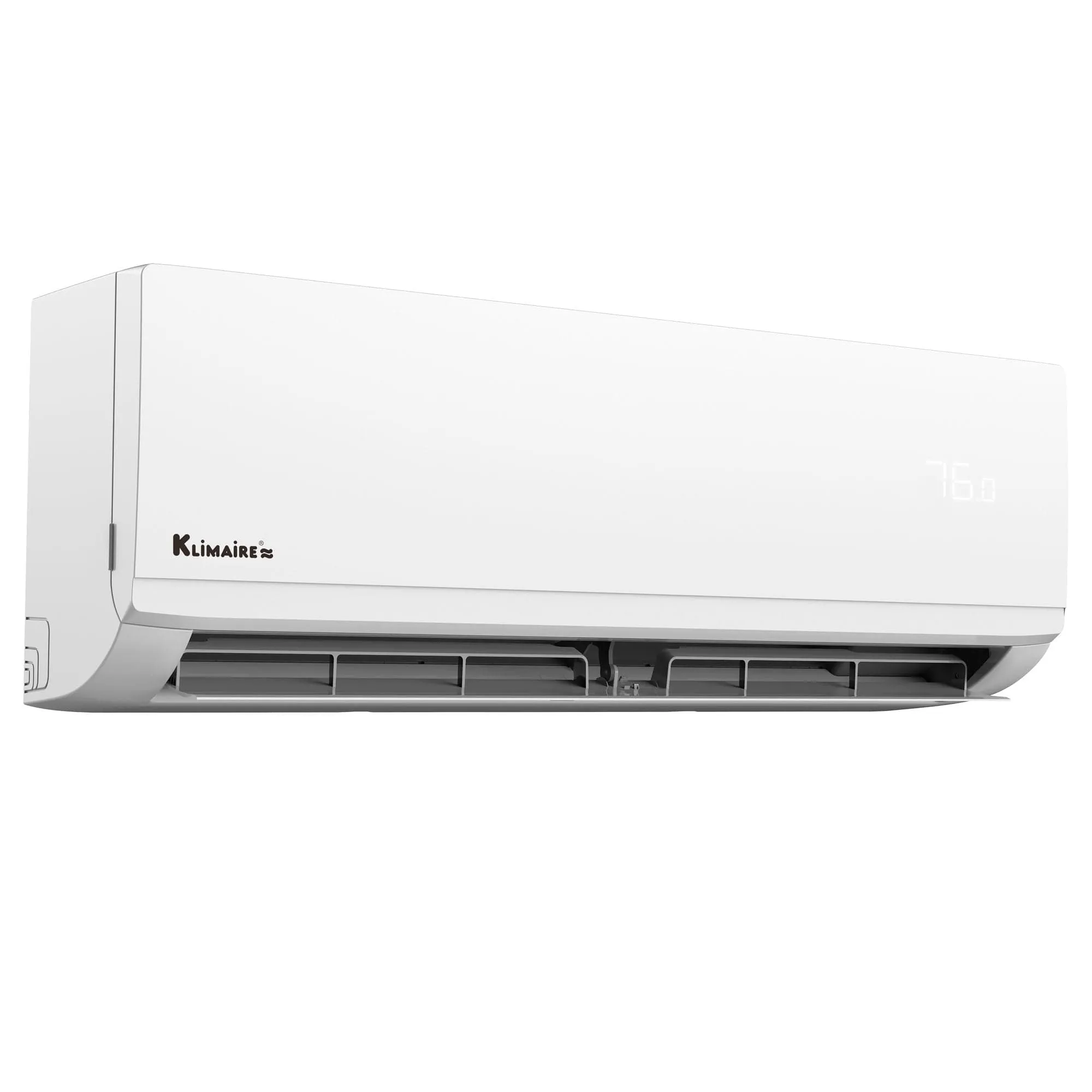 24,000 BTU Klimaire 22.3 SEER2 HYPER HEAT Ductless Mini-Split Inverter Air Conditioner Heat Pump WiFi Ready System (230 Volt)