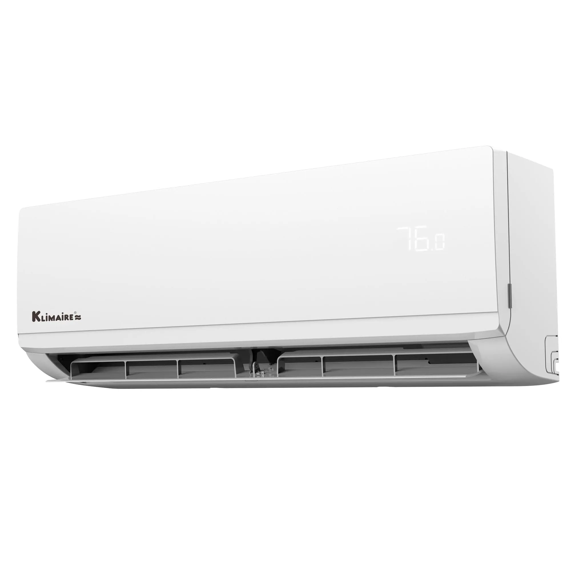 24,000 BTU Klimaire 22.3 SEER2 HYPER HEAT Ductless Mini-Split Inverter Air Conditioner Heat Pump WiFi Ready System (230 Volt)