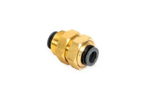 AccuAir Suspension 3/8in DOT/PTC to 3/8in DOT/PTC Bulkhead Connector