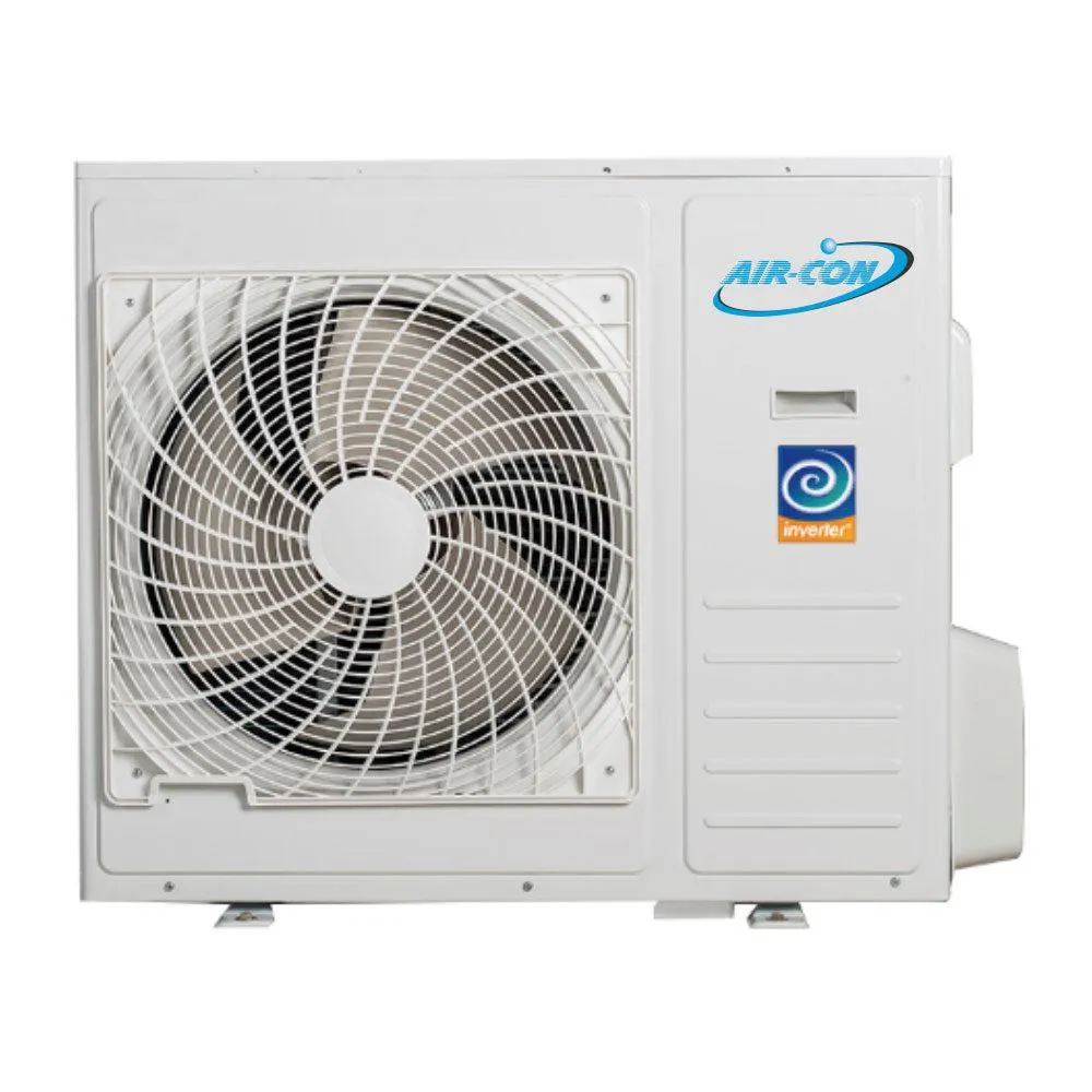 Air-Con 24,000 BTU 22 SEER 2-Zone Ceiling Cassette 12K 12K Mini-Split Heat Pump System