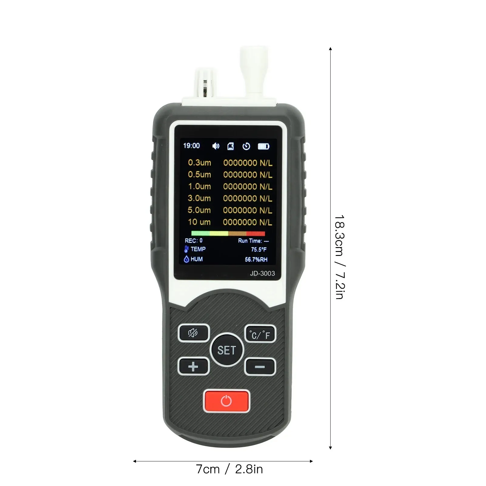 Air Particulate Matter Tester Counter Professional Dust Particle Air Quality Monitor for Indoor Outdoor