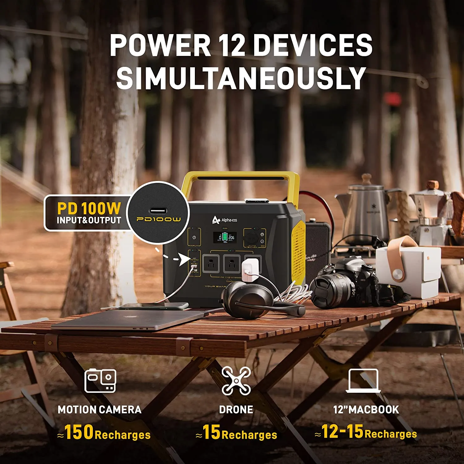 AlphaESS BlackBee 1000 Watt Portable Power Station