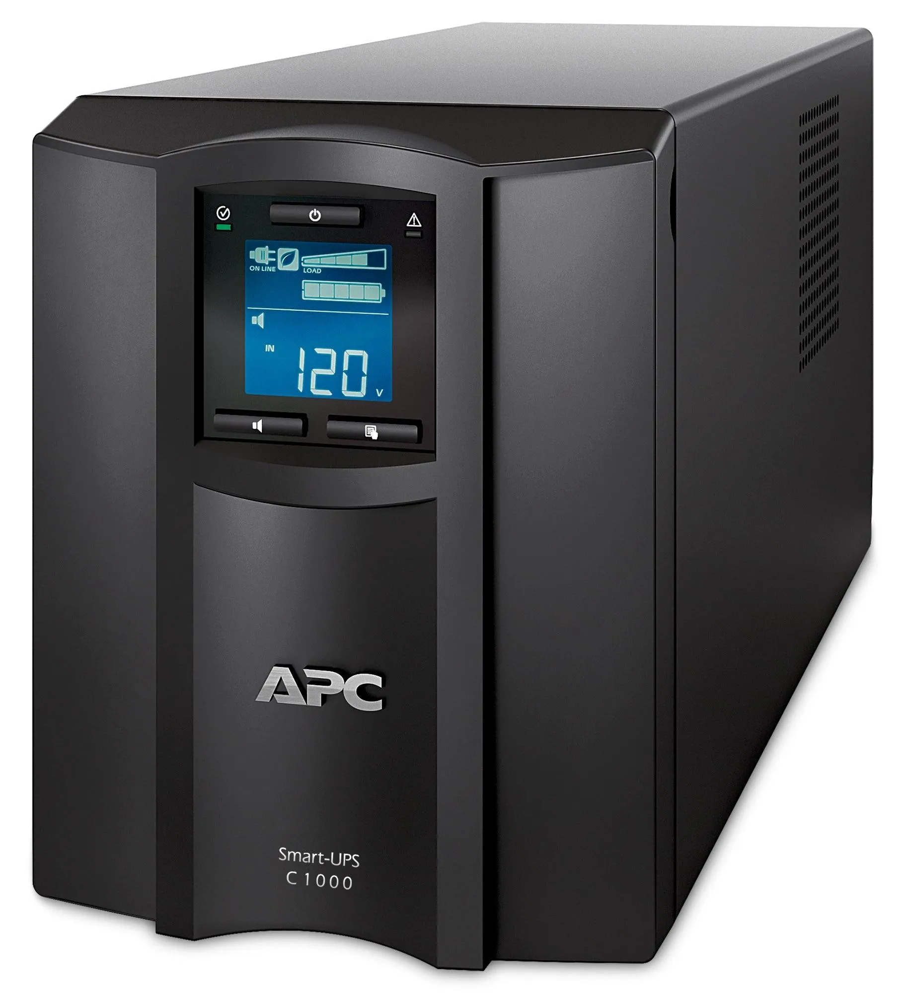 APC 1 kVA | 600W | 170-300V | 50|60Hz | 455J | 171x439x219mm | 17.27kg | Black (SMC1000IC)