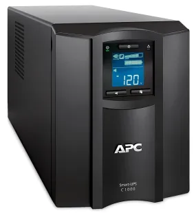 APC 1 kVA | 600W | 170-300V | 50|60Hz | 455J | 171x439x219mm | 17.27kg | Black (SMC1000IC)