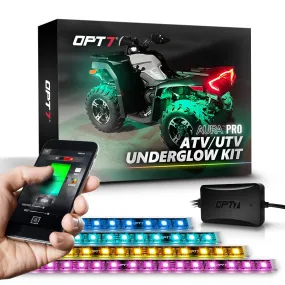 AURA PRO ATV-UTV Underbody Glow LED Lighting Kit - Bluetooth Enabled APP - Full Color Spectrum