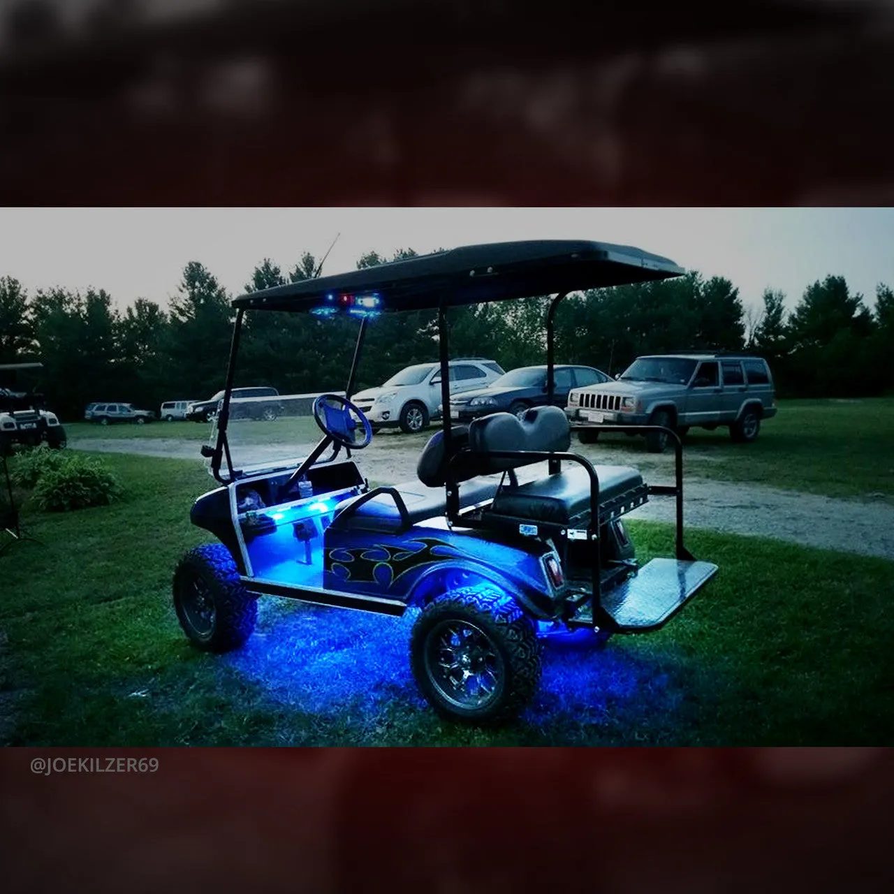 AURA PRO Golf Cart Underbody Glow LED Lighting Kit - Bluetooth Enabled APP - Full Color Spectrum