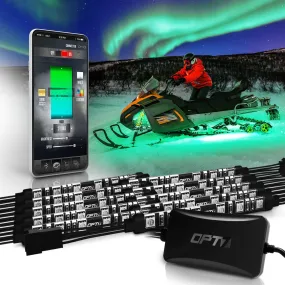 AURA PRO Snowmobile Underbody Glow LED Lighting Kit - Bluetooth Enabled APP - Full Color Spectrum