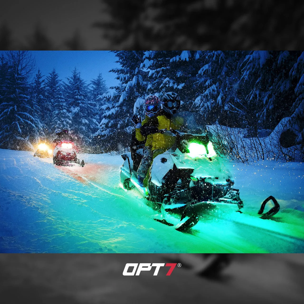 AURA PRO Snowmobile Underbody Glow LED Lighting Kit - Bluetooth Enabled APP - Full Color Spectrum