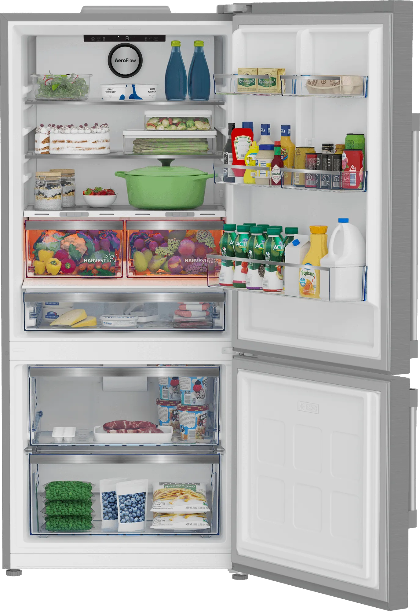 Beko BFBF30216SS 30" Bottom Freezer Refrigerator