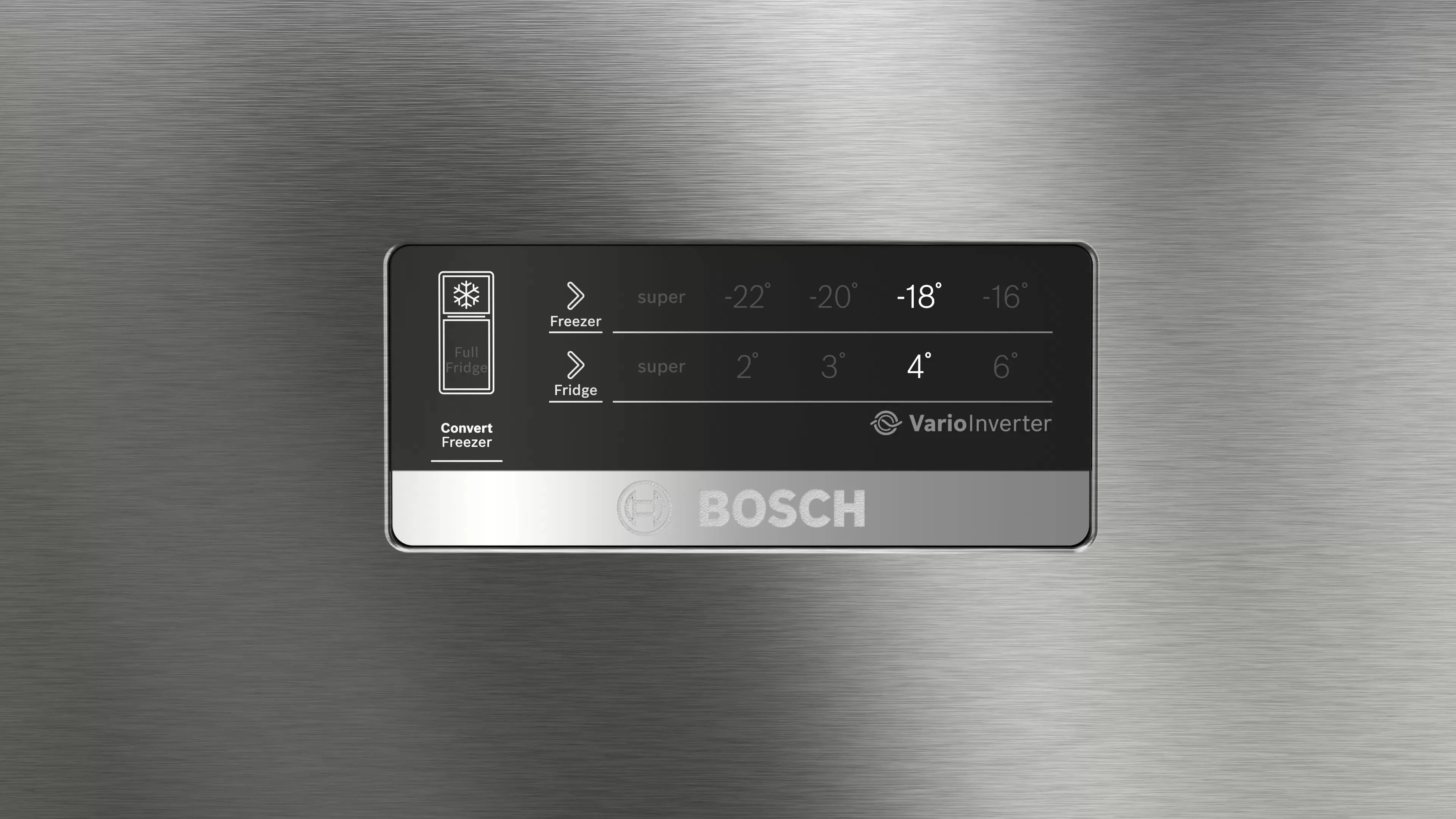 BOSCH CTC35S02NI Series 4 334 Litres 2 Star Frost Free Double Door Refrigerator with VarioInverter Compressor ( Shiney Silver)