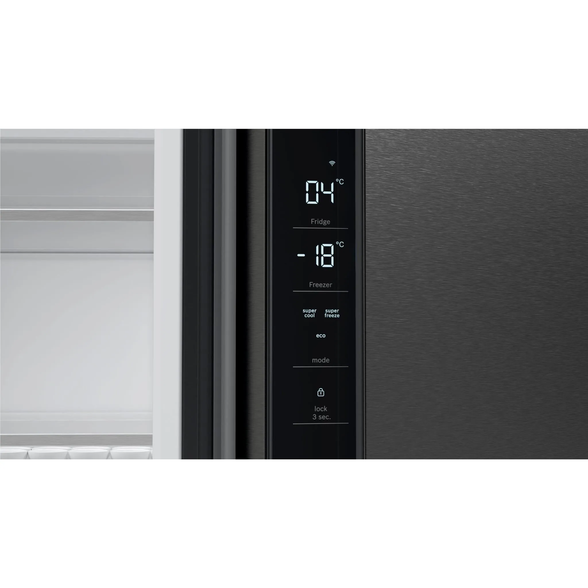 Bosch Series 6 605L French Door Fridge (Black)