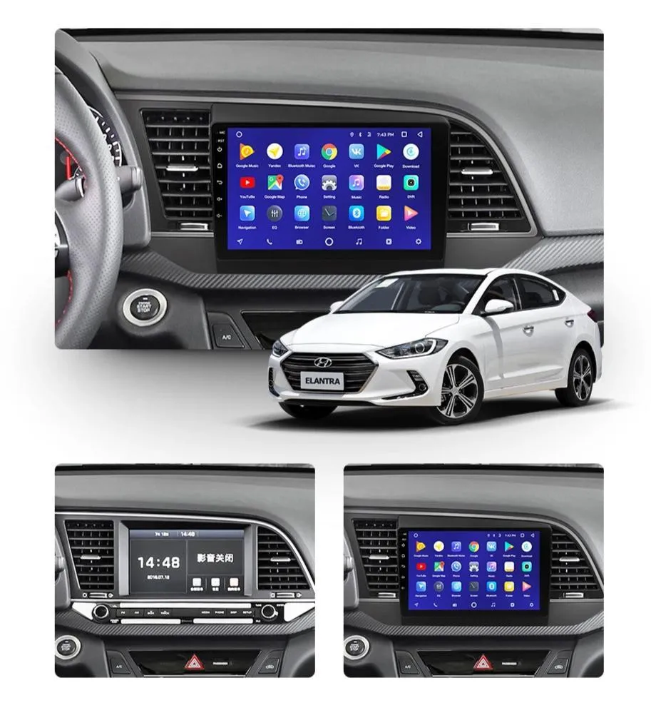 Car Dealz 10.2" Android 10.0 Hyundai Elantra 6 2015-2018 In Dash Plus OEM Fascia