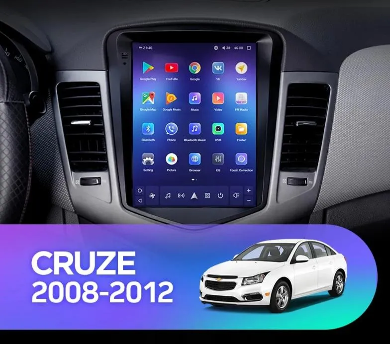 Car Dealz 11" Android 12.0 Chevrolet Holden Cruze J300 Tesla Style 2009-2014 w CAM In Dash Plus OEM Fascia