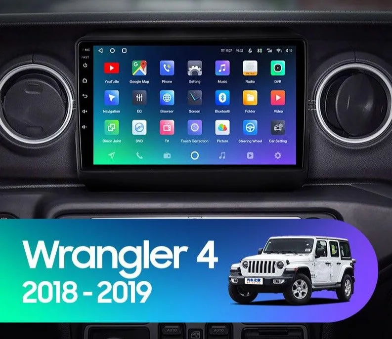 Car Dealz Premium Advanced 4G Data Model 10.2" Android 12.0 For Jeep Wrangler 4 JL 2018-2019