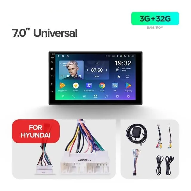 Car Dealz Premium Advanced 4G Data Model 7" Android 10.0 Car Multimedia 7 Inch Universal Head Unit