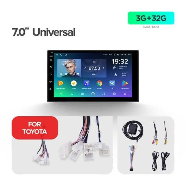 Car Dealz Premium Advanced 4G Data Model 7" Android 10.0 Car Multimedia 7 Inch Universal Head Unit