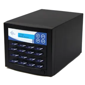 EZ Dupe 1 to 15 SD / MicroSD / TF Duplicator & Eraser (DoD Compliant) - 3 year warranty