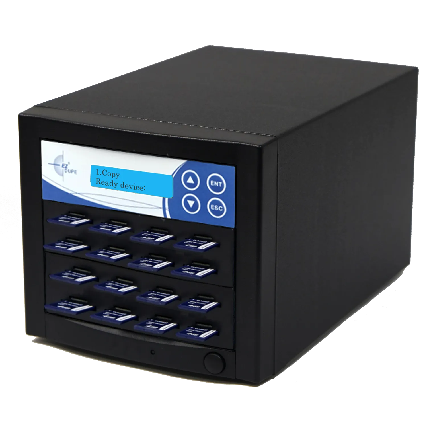 EZ Dupe 1 to 15 SD / MicroSD / TF Duplicator & Eraser (DoD Compliant) - 3 year warranty