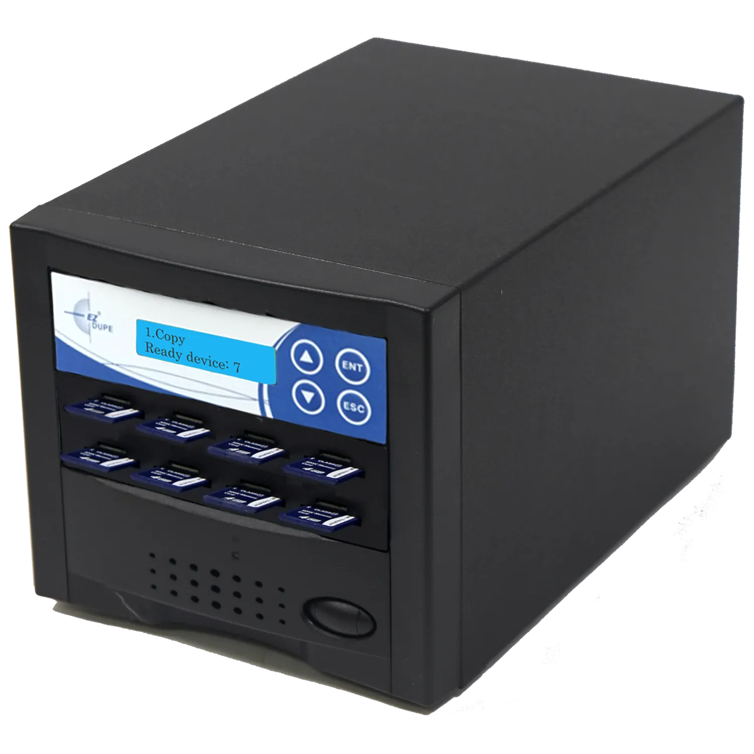 EZ Dupe 1 to 7 SD / MicroSD / TF Duplicator & Eraser (DoD Compliant) - 3 year warranty