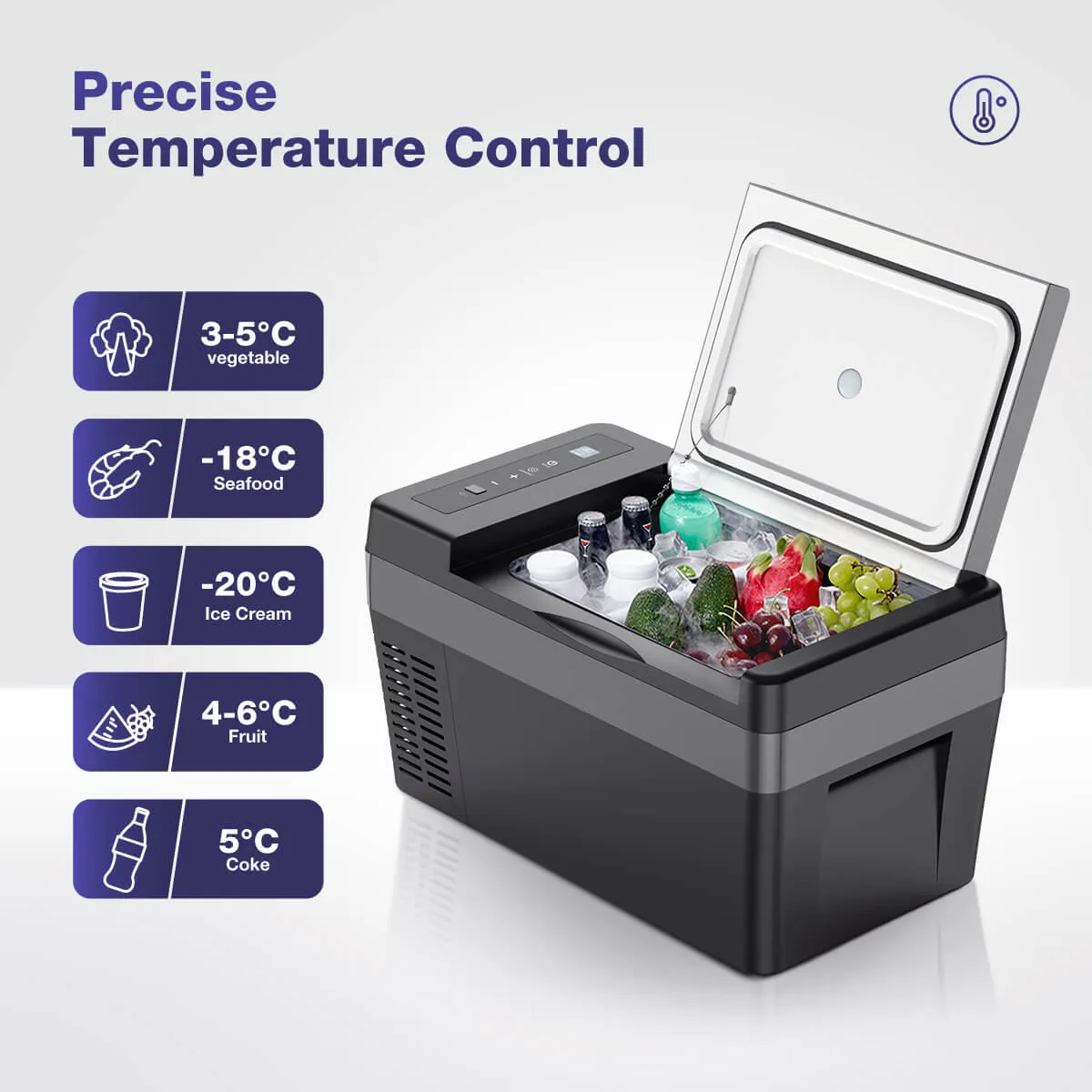 F19 Portable Refrigerator, 2-in-1 Heat and Cool, 25L