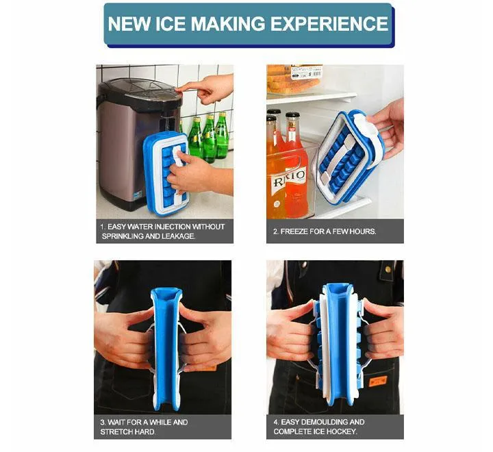 Foldable Portable 36 Grid Ice Cube Tray