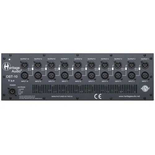 Heritage Audio OST10V2 10-slot 500 Series Rack