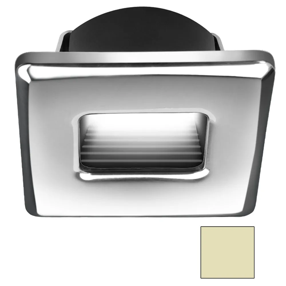 i2Systems Ember E1150Z Snap-In - Polished Chrome - Square - Warm White Light