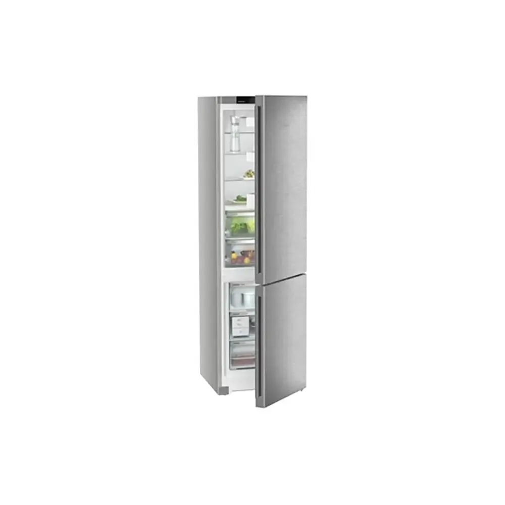 Liebherr CBNsda 5723 No Frost Fridge Freezer, 60/40, Silver, A Rated