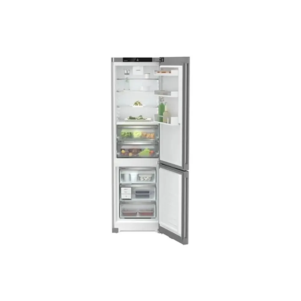 Liebherr CBNsda 5723 No Frost Fridge Freezer, 60/40, Silver, A Rated