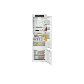 Liebherr ICSe5122 No Frost Integrated Fridge Freezer, Sliding Hinge, 80/20, White, E Rated