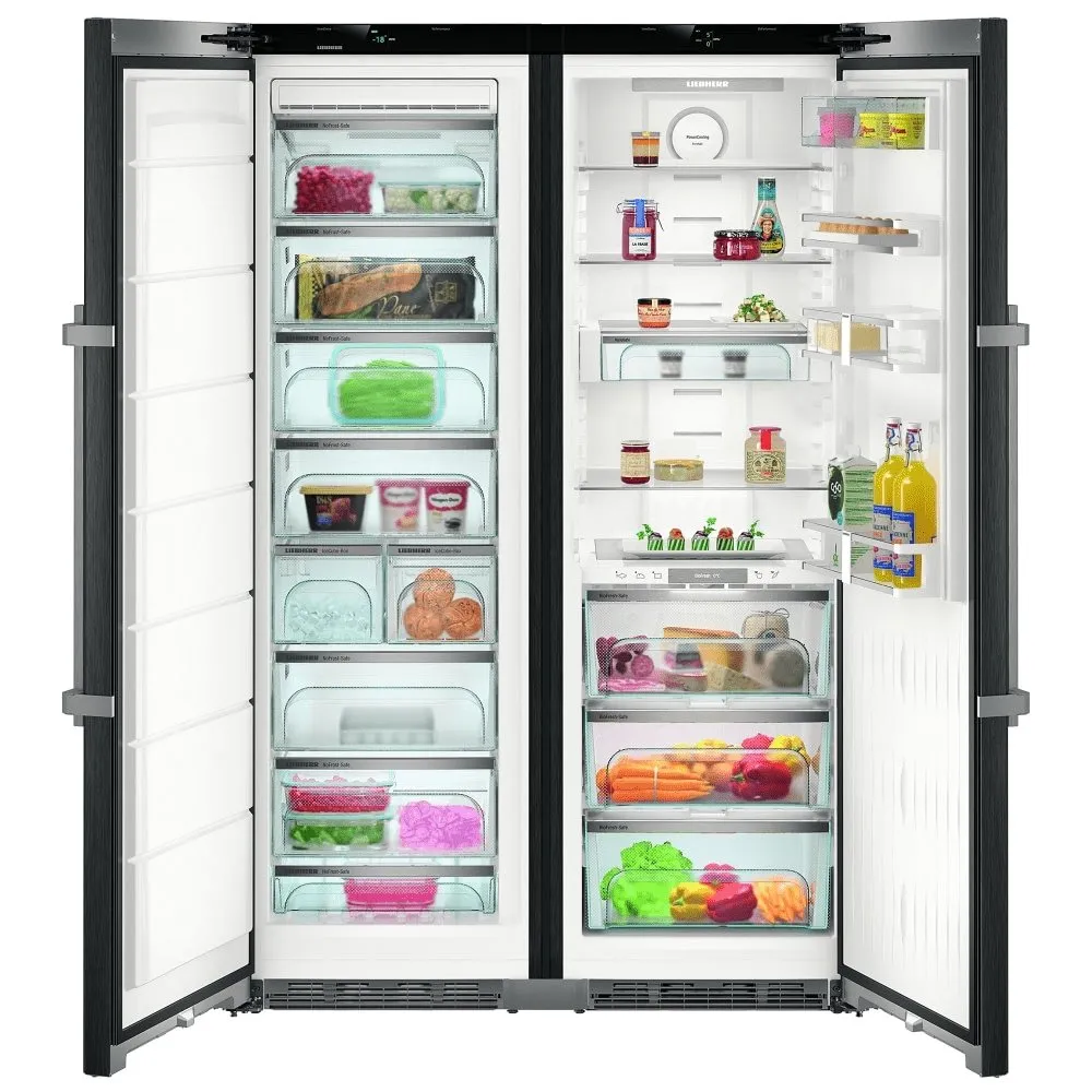 Liebherr SBSBS8683 Side by Side Combination with BioFresh, SoftSystem, 9 Freezer Drawers (includes 2 x half drawers), NoFrost- 121cm Wide