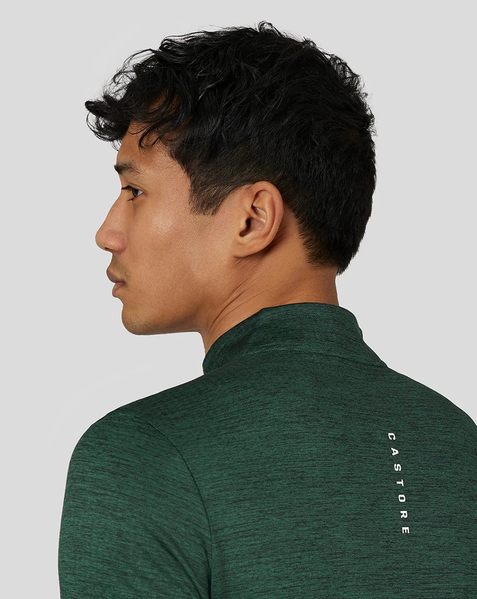 Men's Active Marl Quarter Zip - Green