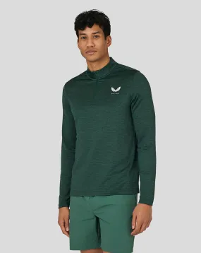 Men's Active Marl Quarter Zip - Green