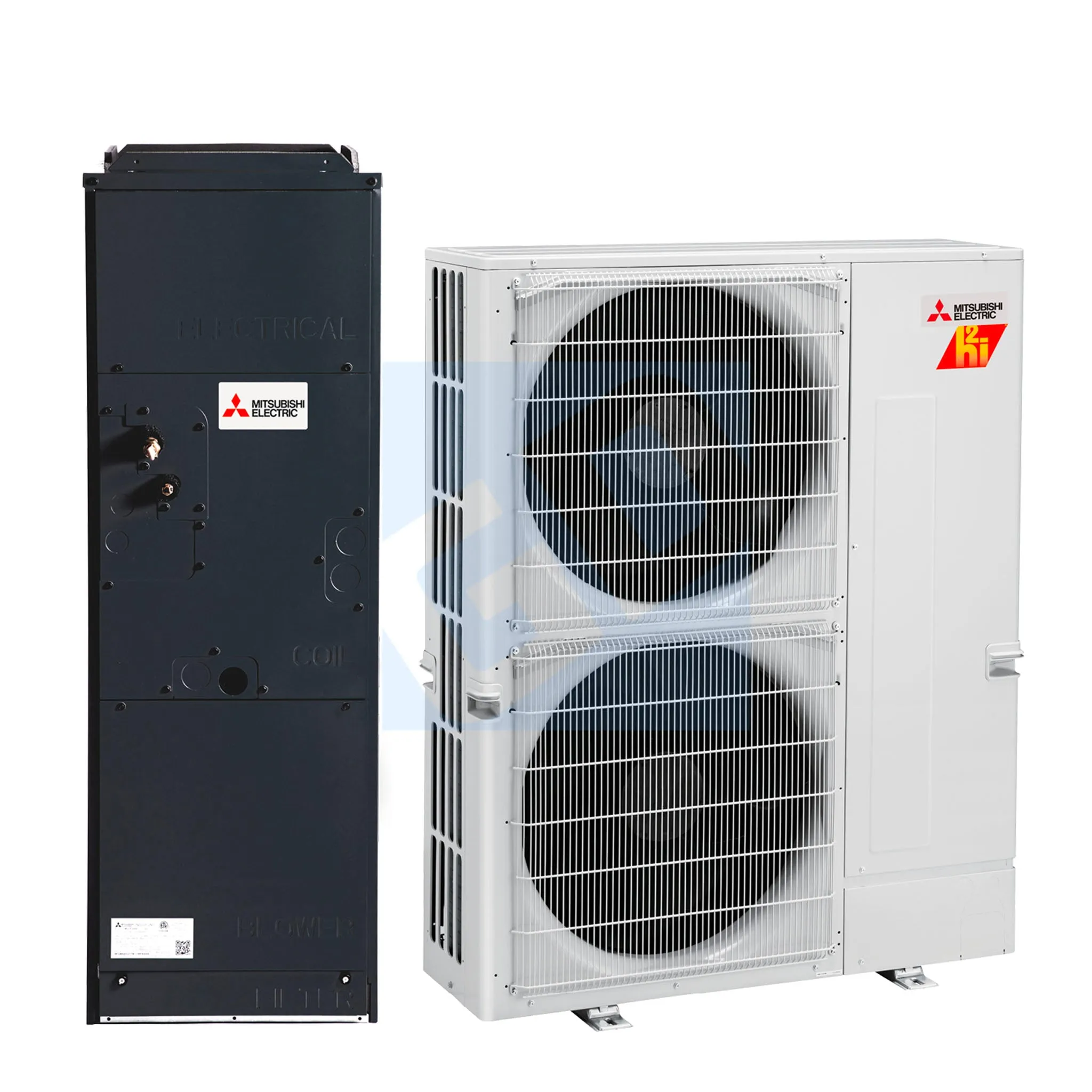 Mitsubishi 36,000 BTU 18.2 SEER P-Series Hyper Heat Multi-Position Air Handler Heat Pump System