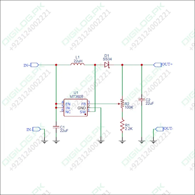 MT3608 Mini Adjustable DC-DC Boost Module