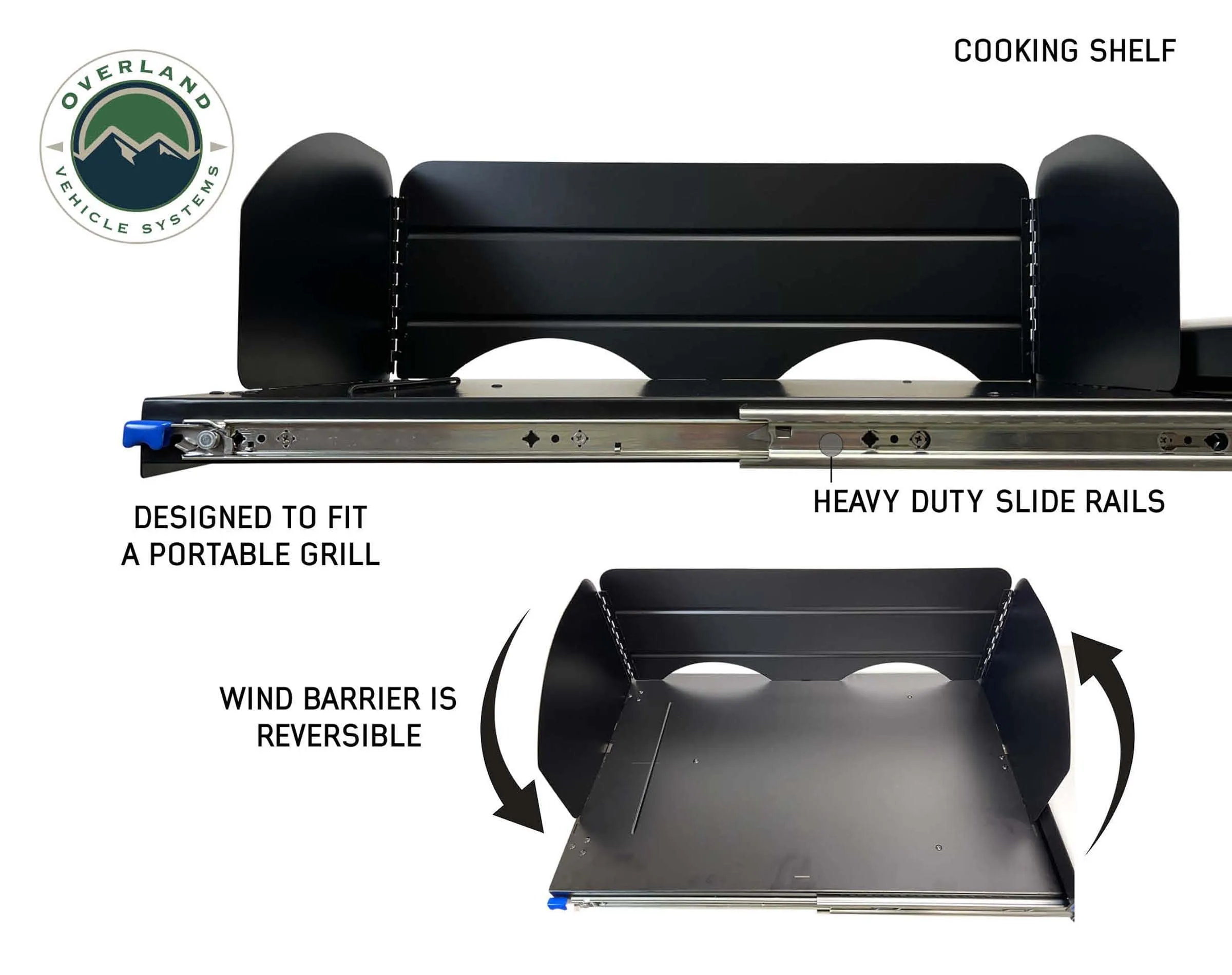 Overland Vehicle Systems Camp Cargo Box Kitchen With Slide Out Sink, Cooking Shelf And Work Station