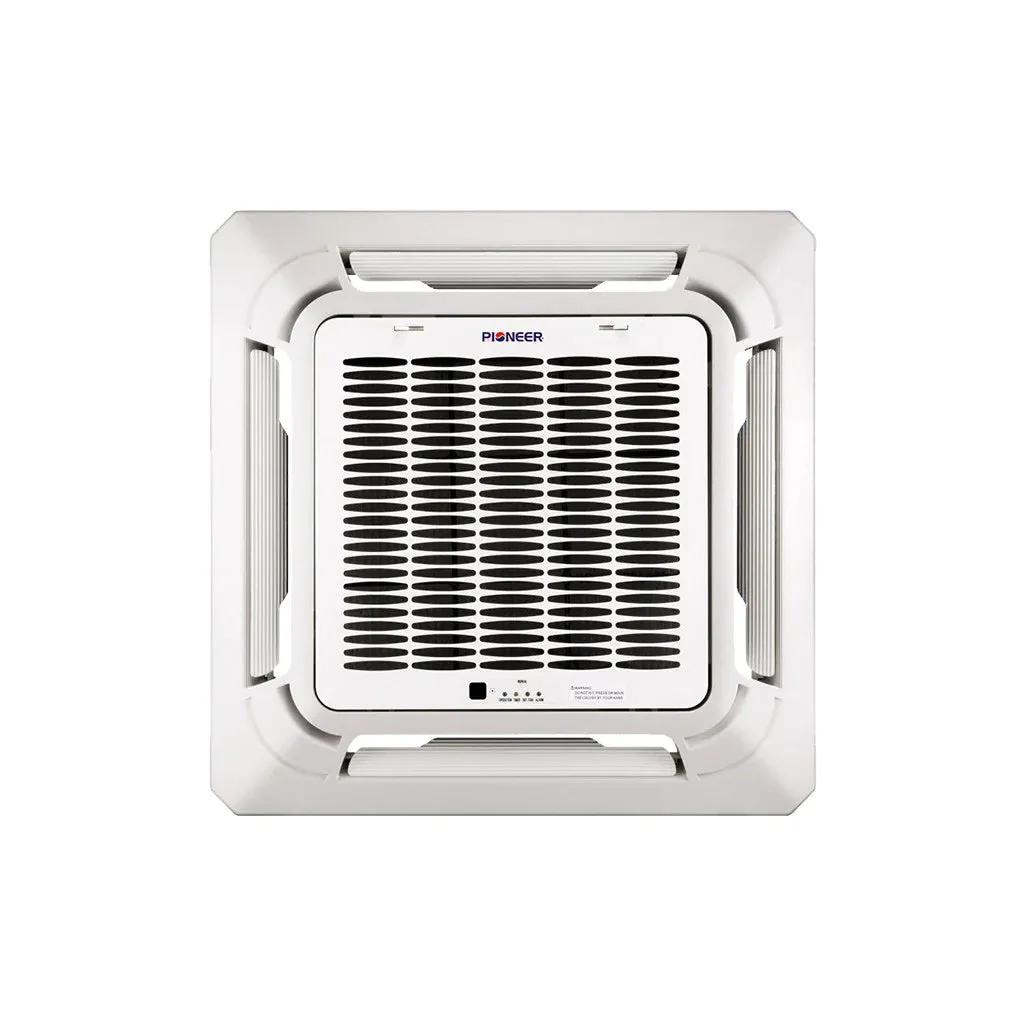 Pioneer® Multi Zone 12,000 BTU Quantum Series Ceiling Cassette Indoor Section Split Inverter   Air Conditioner Heat Pump 230V