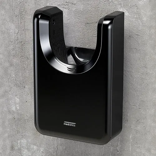 Saniflow® M23ABT U-FLOW® Hand Dryer - ALL-BLACK Cover High-Speed HEPA Universal Voltage