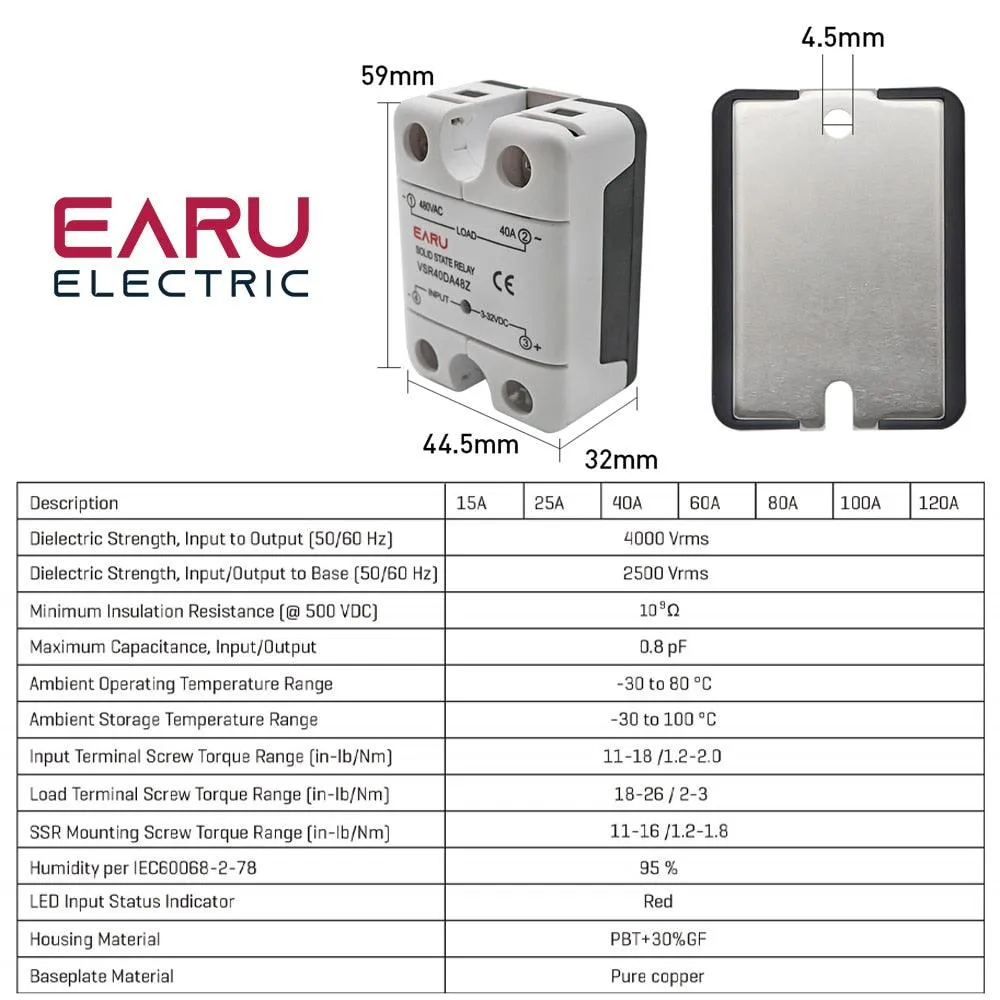 SSR-25DA SSR-40DA SSR SSR 10A 40A 60A 80A 100A Solid State Relay