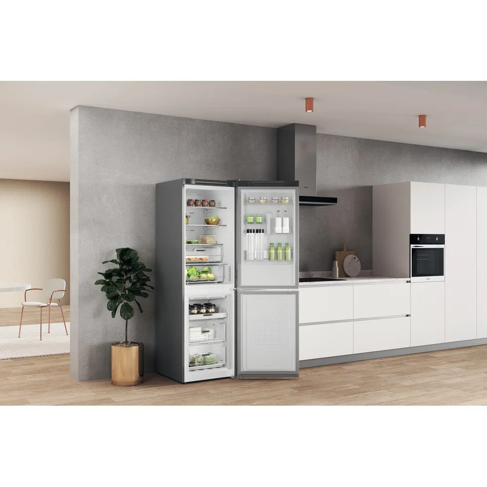 Whirlpool 335L Freestanding Fridge Freezer - Optic Inox | W7X82OOXUK