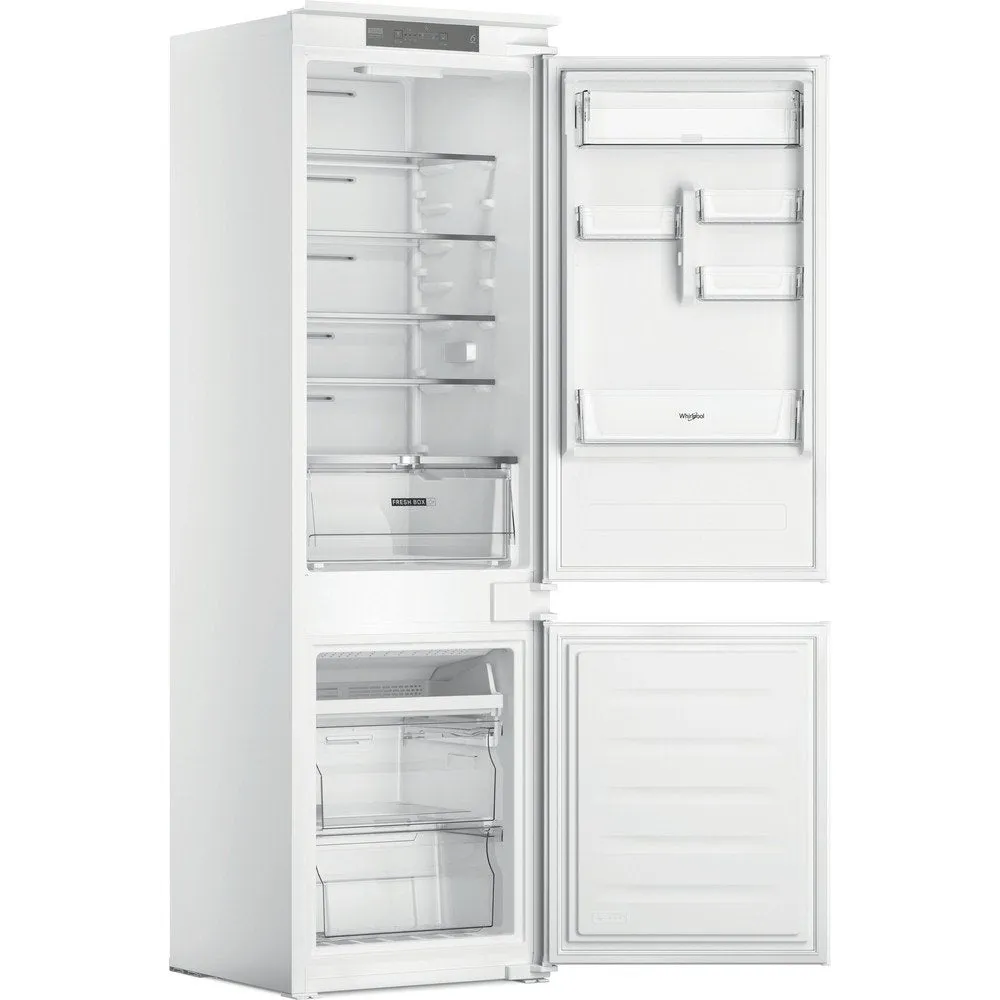 Whirlpool WHC18T311UK 250 Litre Built-In Fridge Freezer, 54cm Wide - White