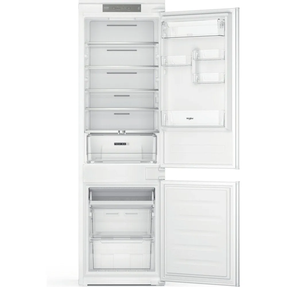 Whirlpool WHC18T311UK 250 Litre Built-In Fridge Freezer, 54cm Wide - White