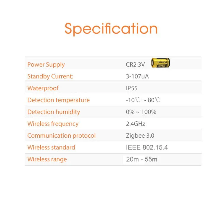 ZigBee water leak sensor detector Alexa, Google, HomeKit